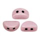 Les perles par Puca® Kos kralen Opaque light rose ceramic look 03000/14494